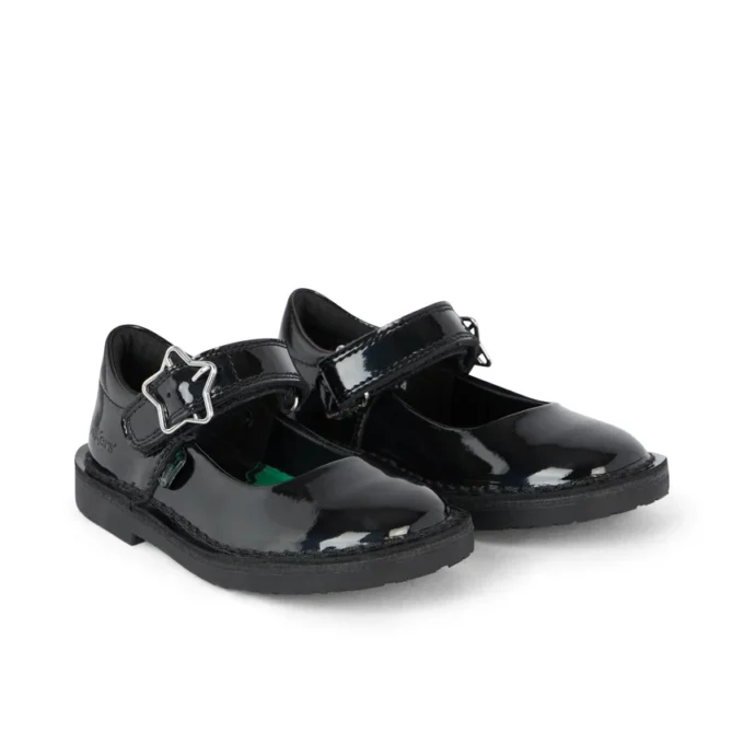 Adlar MJ Stardust Lackleder für Mädchen, schwarz