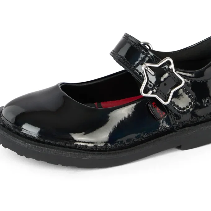 Adlar MJ Stardust Lackleder für Mädchen, schwarz