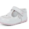 Babies Kick T Galactic Lackleder Weiß/Rosa