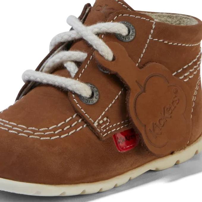 Baby Kick Hi Leder Hellbraun