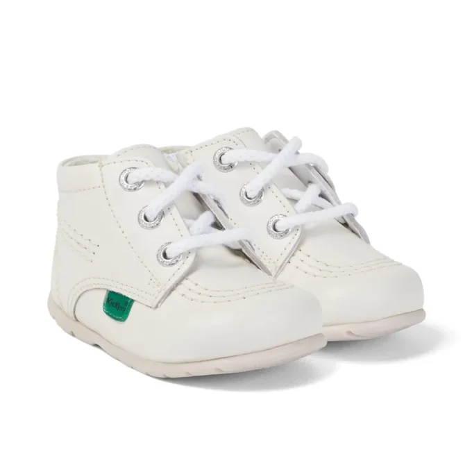 Baby Kick Hi Leder Weiß