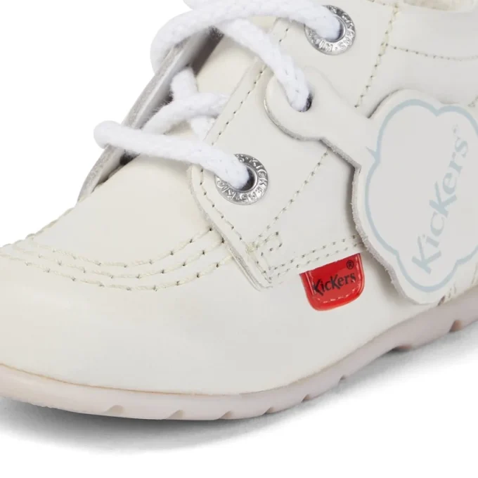 Baby Kick Hi Leder Weiß