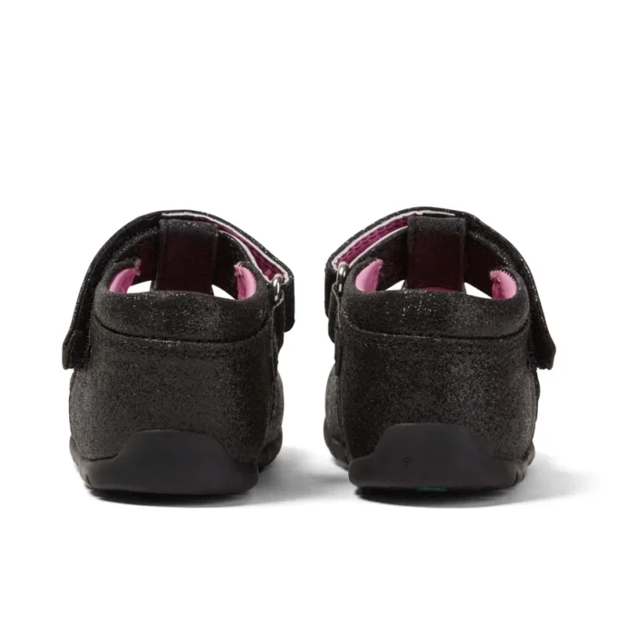 Baby Kick T Glitter Textile Schwarz
