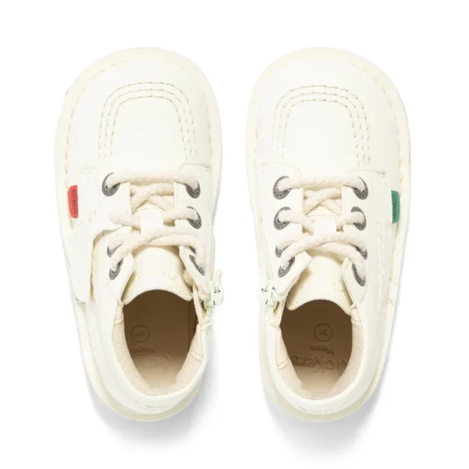 Baby Unisex Kick Hi Zip Lederalternative Weiß Baby Unisex Kick Hi Zip Lederalternative Weiß