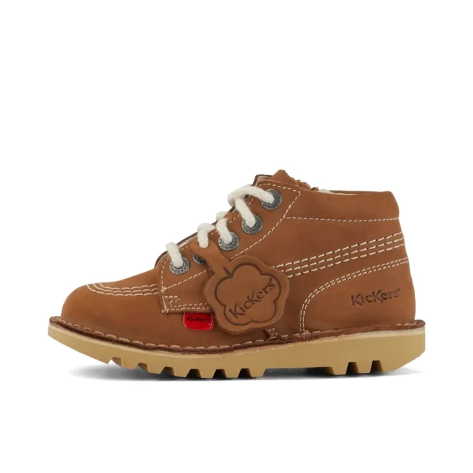 Baby Unisex Kick Hi Zip Nubuk Hellbraun Baby Unisex Kick Hi Zip Nubuk Hellbraun