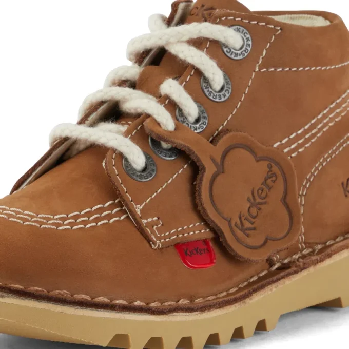 Baby Unisex Kick Hi Zip Nubuk Hellbraun Baby Unisex Kick Hi Zip Nubuk Hellbraun