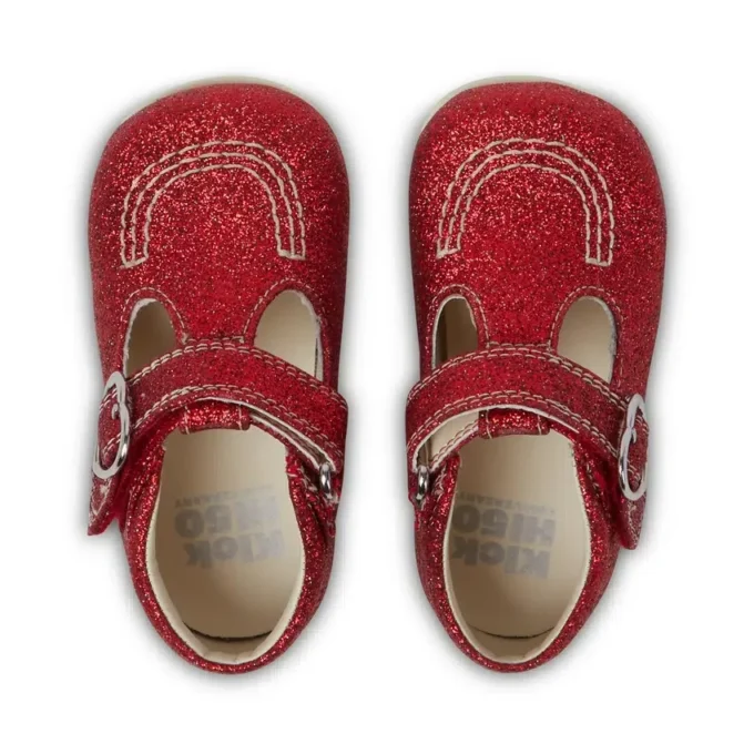 Baby Unisex Kick T Glitzer-Schuhe Rot Baby Unisex Kick T Glitzer-Schuhe Rot