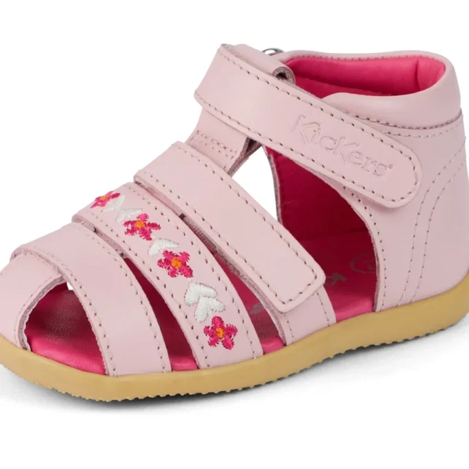 Baby Wriggle Flower Sandalen Leder Rosa Baby Wriggle Flower Sandalen Leder Rosa