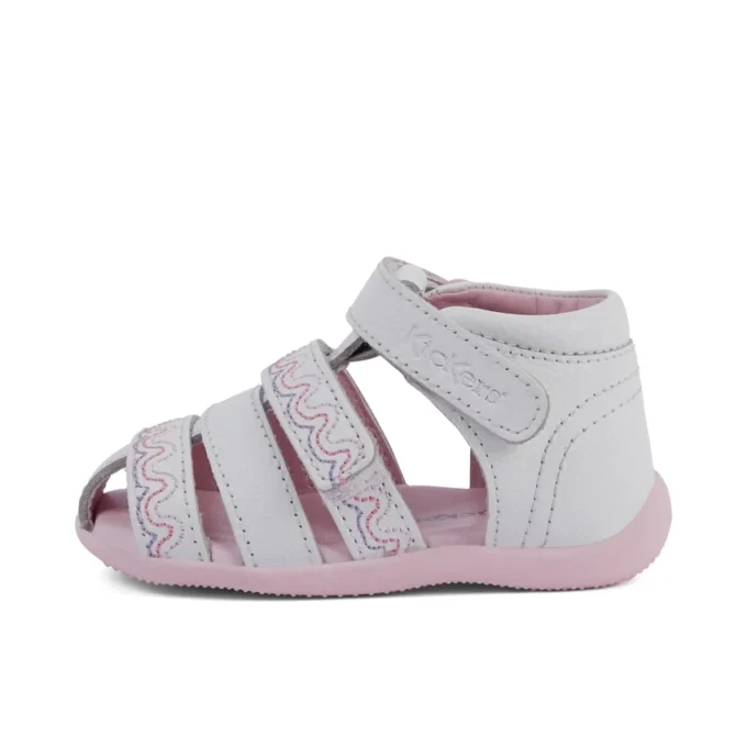 Baby Wriggle Wave Sandalen Leder Weiß