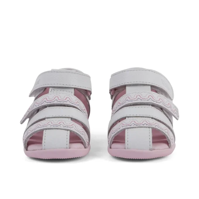 Baby Wriggle Wave Sandalen Leder Weiß
