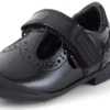 Bridie Brogue T-Vel Lackleder für Mädchen, schwarz Bridie Brogue T-Vel Lackleder für Mädchen, schwarz