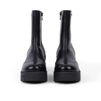 Edie Stiefel für Erwachsene, Leder, Schwarz