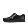 Herren Fragma Lace Leder Schwarz