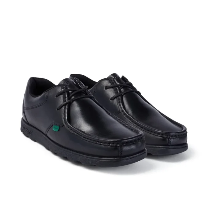 Herren Fragma Lace Leder Schwarz