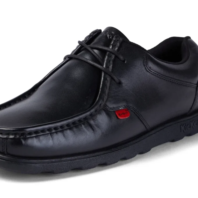 Herren Fragma Lace Leder Schwarz