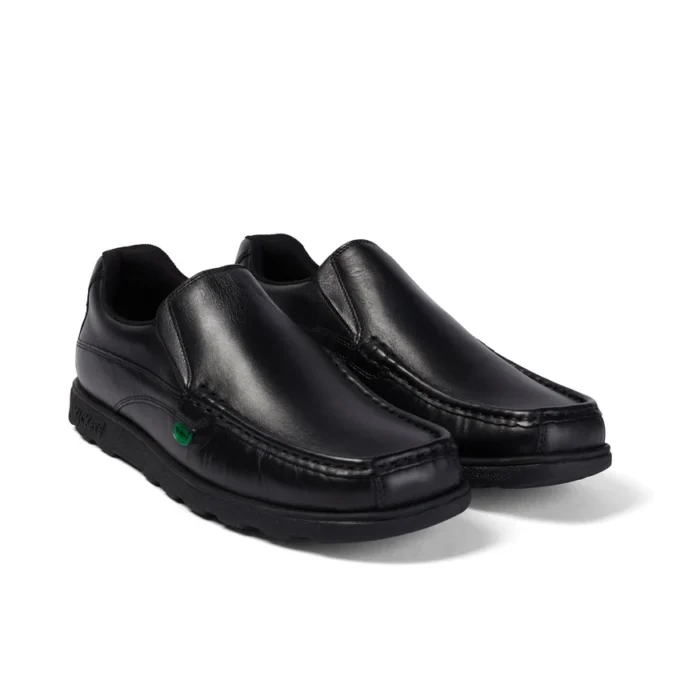 Herren Fragma Slip Leder Schwarz