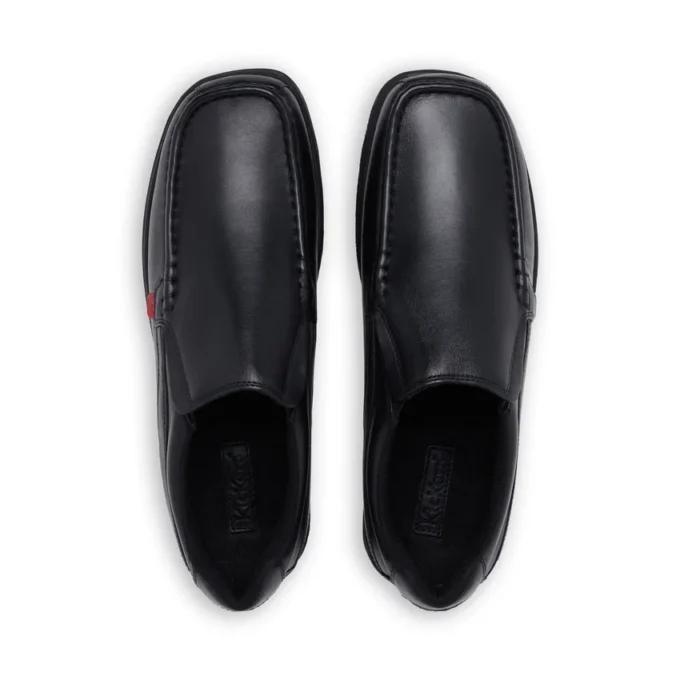 Herren Fragma Slip Leder Schwarz