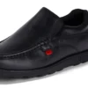 Herren Fragma Slip Leder Schwarz