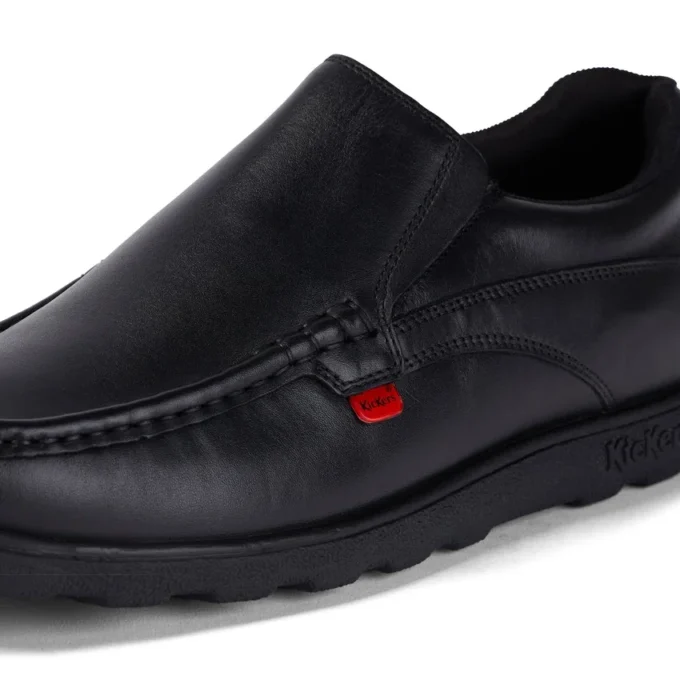 Herren Fragma Slip Leder Schwarz