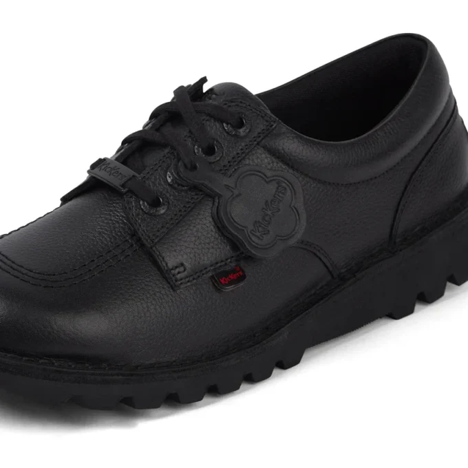 Herren Kick Lo Tab Lederschuhe Schwarz