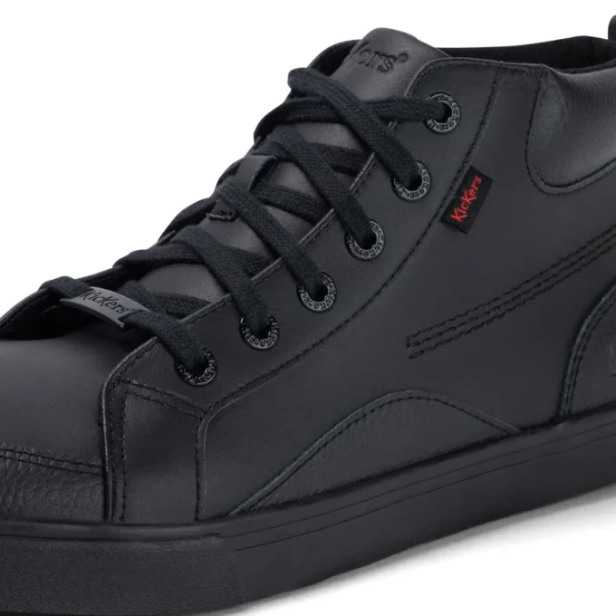 Herren Tovni Hi Mix Leder Schwarz