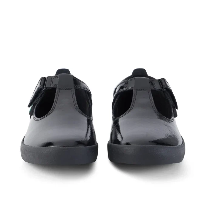 Jugend-Damen Kariko T-Bar Lackleder Schwarz Jugend-Damen Kariko T-Bar Lackleder Schwarz