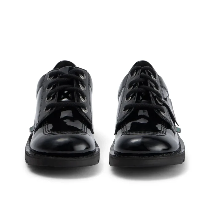 Jugend-Damen Kick Lo Lederimitat Lackleder Schwarz Jugend-Damen Kick Lo Lederimitat Lackleder Schwarz
