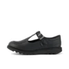 Jugend-Damen Kick T-Bar Lederimitat Schwarz Jugend-Damen Kick T-Bar Lederimitat Schwarz