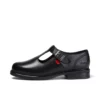 Jugend Damen Lach T-Bar Leder Schwarz Jugend Damen Lach T-Bar Leder Schwarz