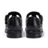 Jugend Damen Lach T-Bar Leder Schwarz Jugend Damen Lach T-Bar Leder Schwarz