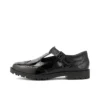 Jugend-Damen Lachly Brogue T-Bar Lackleder Schwarz Jugend-Damen Lachly Brogue T-Bar Lackleder Schwarz