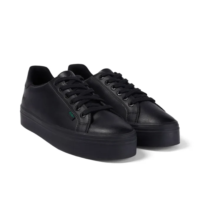 Jugend-Damen Tovni Stack Leder Schwarz Jugend-Damen Tovni Stack Leder Schwarz