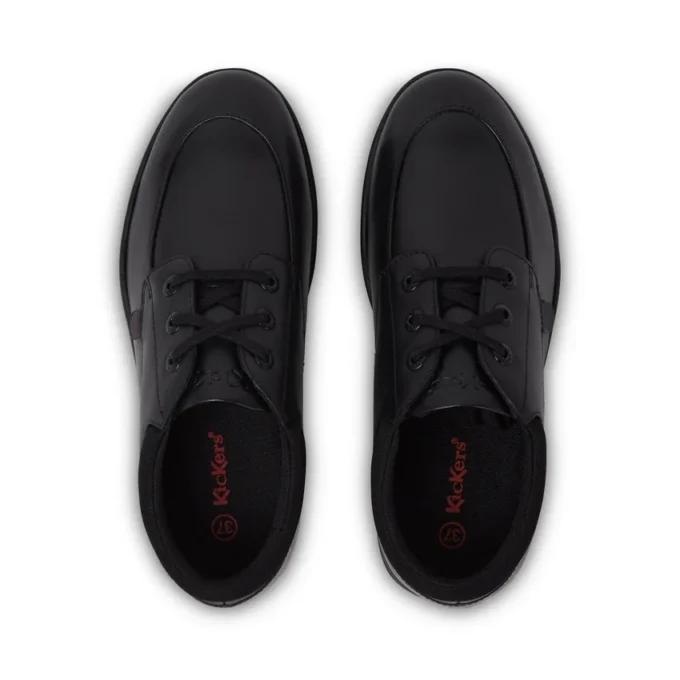 Jugend Herren Troiko Lo Lederschuhe Schwarz