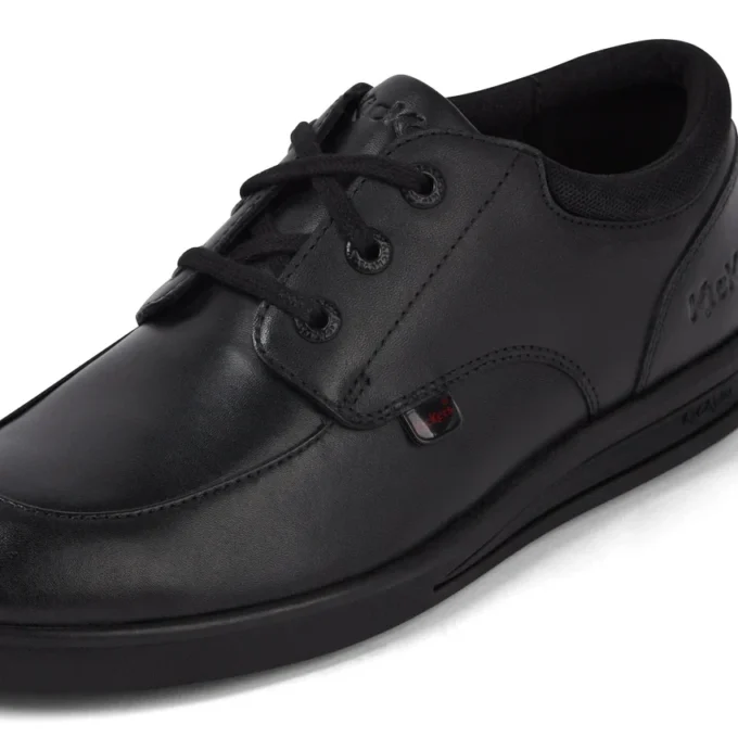 Jugend Herren Troiko Lo Lederschuhe Schwarz