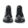 Jugend Unisex Kick Hi Lackleder Schwarz