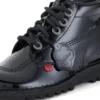 Jugend Unisex Kick Hi Lackleder Schwarz