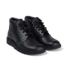 Jugend Unisex Kick Hi Leder Schwarz