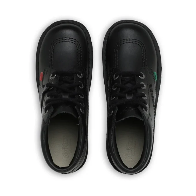 Jugend Unisex Kick Hi Leder Schwarz