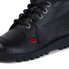 Jugend Unisex Kick Hi Leder Schwarz