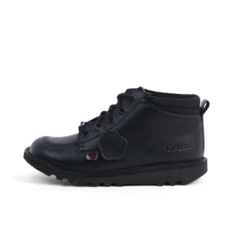 Jugend Unisex Kick Hi Mix Mesh Leder Schwarz
