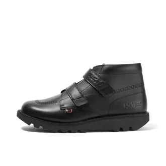 Unisex-Stiefel Kick Hi Vel Leder Schwarz