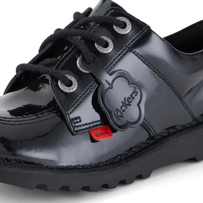 Jugend Unisex Kick Lo Lackleder Schwarz Jugend Unisex Kick Lo Lackleder Schwarz
