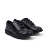Jugend Unisex Kick Lo Mix Mesh Leder Schwarz Jugend Unisex Kick Lo Mix Mesh Leder Schwarz
