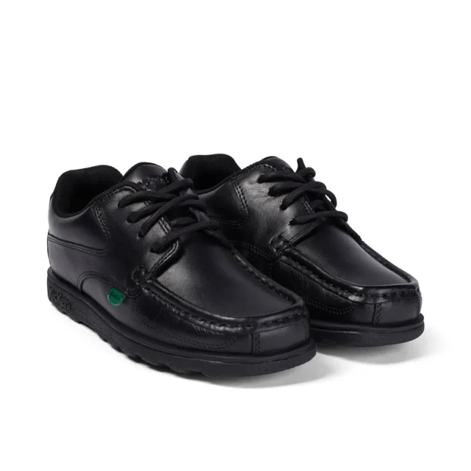 Junior Boys Fragma Lace Leder Schwarz