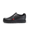 Junior Boys Fragma Slip Leder Schwarz