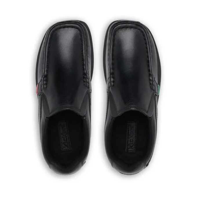 Junior Boys Fragma Slip Leder Schwarz