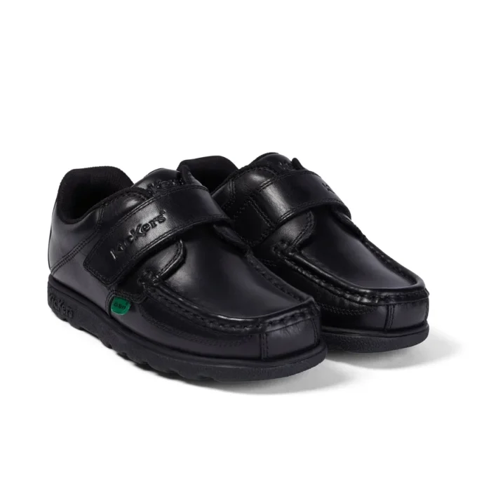 Junior Boys Fragma Strap Leder Schwarz