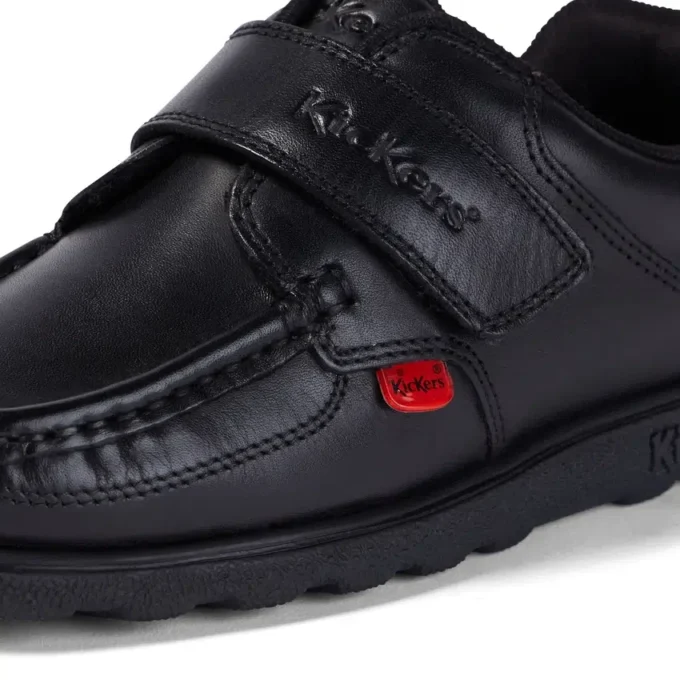 Junior Boys Fragma Strap Leder Schwarz