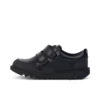 Junior Boys Kick Scuff Twin Leder Schwarz Junior Boys Kick Scuff Twin Leder Schwarz