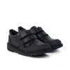 Junior Boys Kick Scuff Twin Leder Schwarz Junior Boys Kick Scuff Twin Leder Schwarz